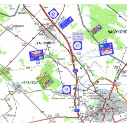 M5 autópálya - 74. sz. „Kecskemét- Észak” csomópont kép