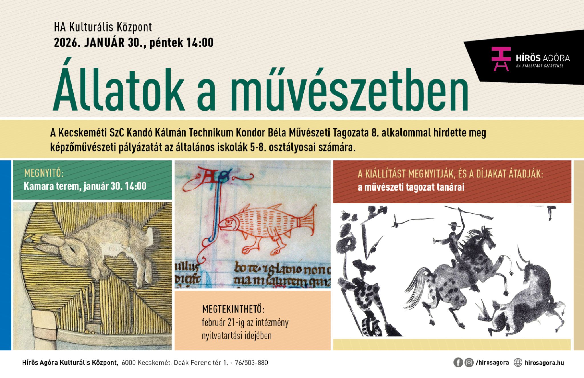 &Aacute;llatok a műv&eacute;szetben - ki&aacute;ll&iacute;t&aacute;smegnyit&oacute;