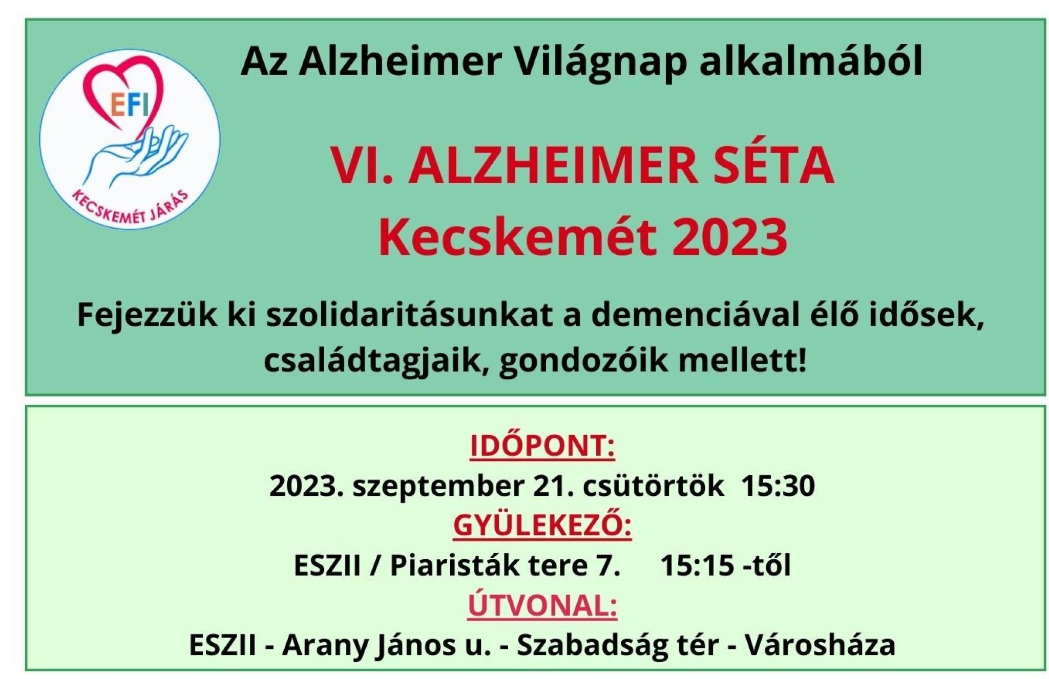 Alzheimer Séta 2023