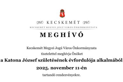 Katona József születésének évfordulója