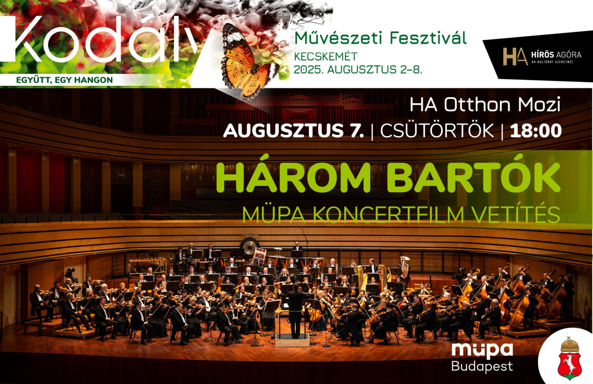 Három Bartók - MÜPA koncertfilm vetítés