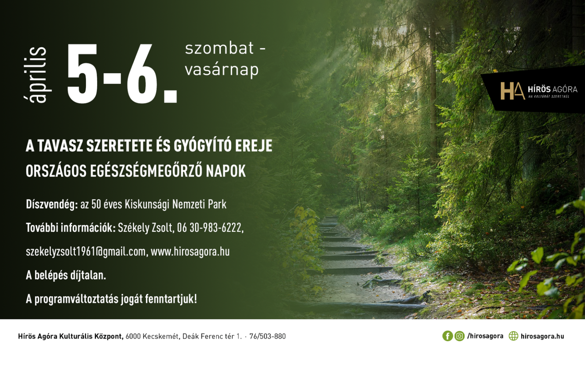 A tavasz szeretete és gyógyító ereje - Országos egészségmerőrző napok