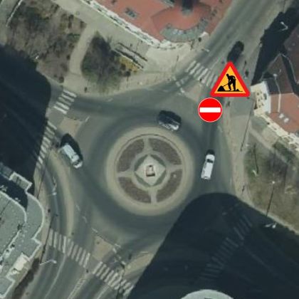 ​Batthyány utcai körforgalom kép