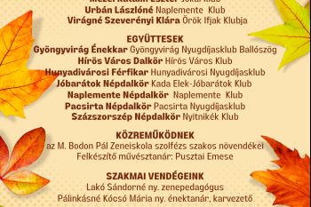 „Aranyfürt” Dalostalálkozó 2025. október 17.