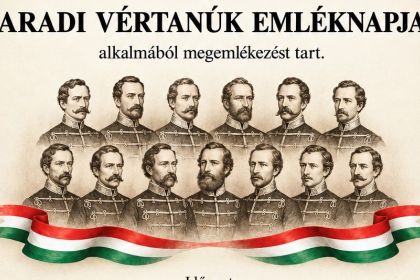 Megeml&eacute;kez&eacute;s az aradi v&eacute;rtan&uacute;k eml&eacute;knapj&aacute;n