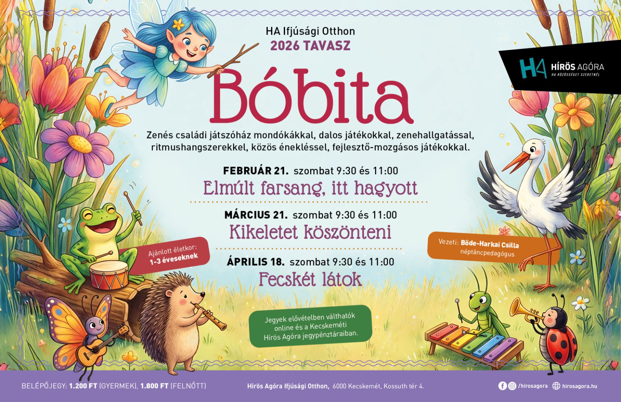 B&oacute;bita - zen&eacute;s csal&aacute;di j&aacute;tsz&oacute;h&aacute;z