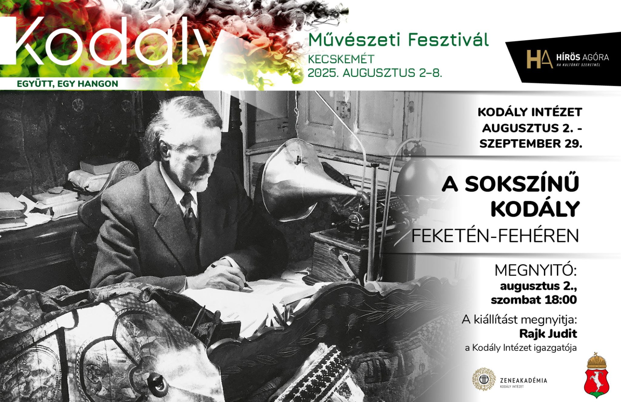 A sokszínű Kodály – feketén-fehéren - kiállítás