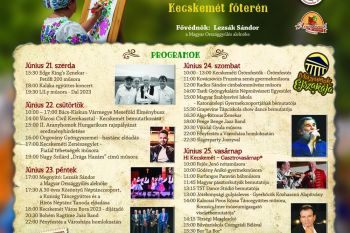 Bemutatkozás a XVII. Helyi Termék Ünnep – Hungarikum Fesztiválon 2023. június 22.