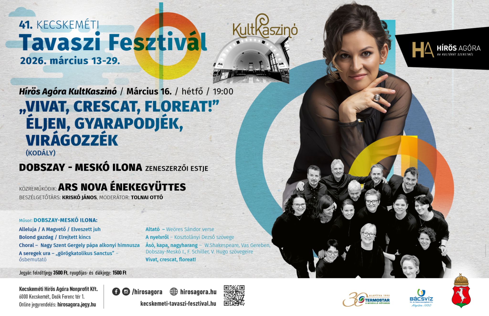 &bdquo;Vivat, crescat, floreat!&rdquo; - Dobszay-Mesk&oacute; Ilona zeneszerzői estje