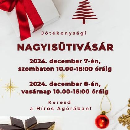 Jótékonysági nagyisütivásár 2024. december 7-8. kép