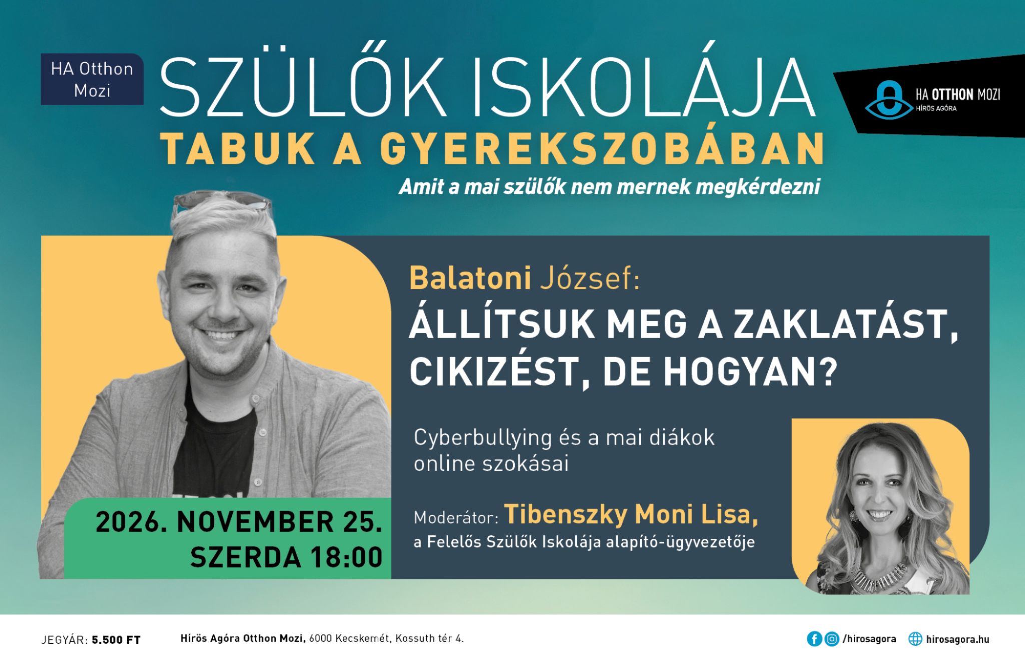 Szülők Iskolája TABUK A GYEREKSZOBÁBAN - Amit a mai szülők nem mernek megkérdezni