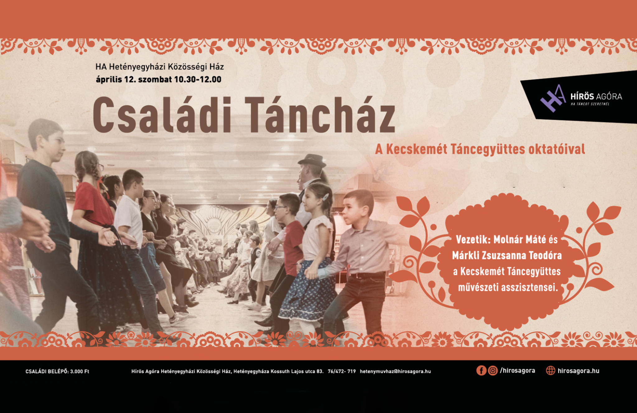 Családi Táncház a Kecskemét Táncegyüttes oktatóival