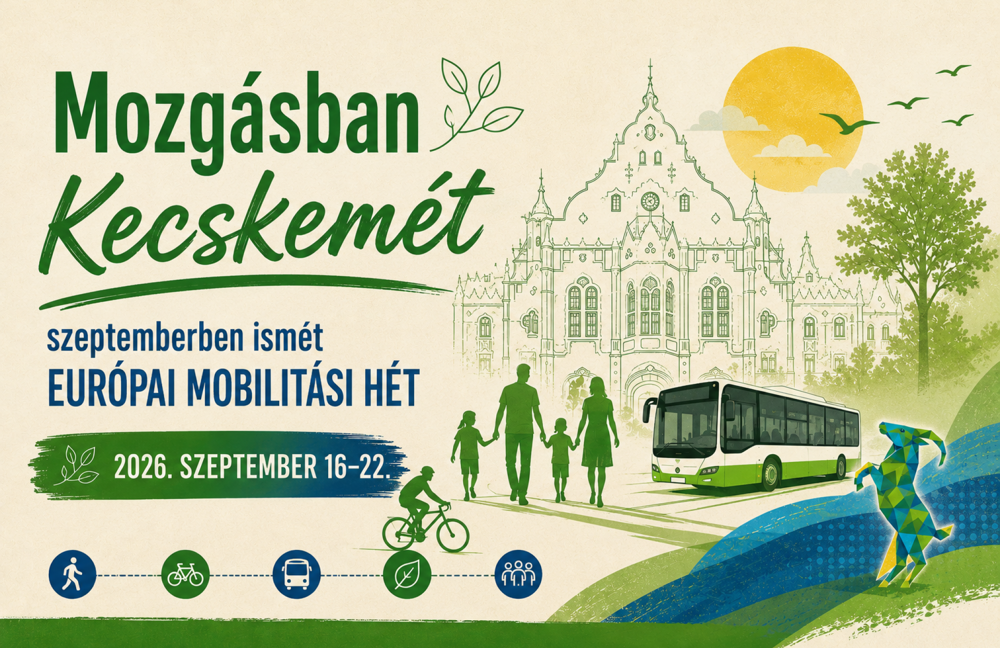 Mozg&aacute;sban Kecskem&eacute;t - Eur&oacute;pai Mobilit&aacute;si H&eacute;t 2026