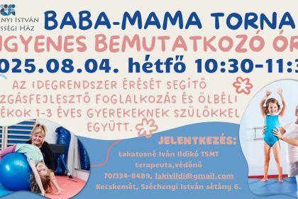 Baba-Mama Torna - bemutatkozó óra
