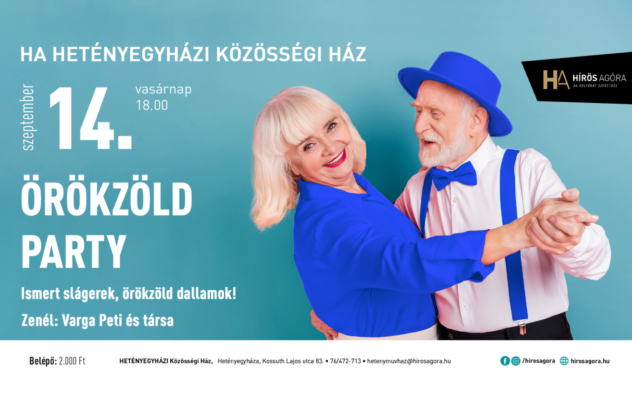 Örökzöld party a hetényegyházi közösségi házban