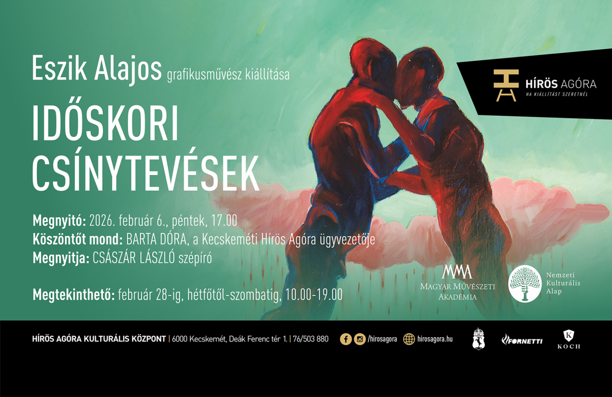 Időskori cs&iacute;nytev&eacute;sek - Eszik Alajos grafikusműv&eacute;sz ki&aacute;ll&iacute;t&aacute;sa