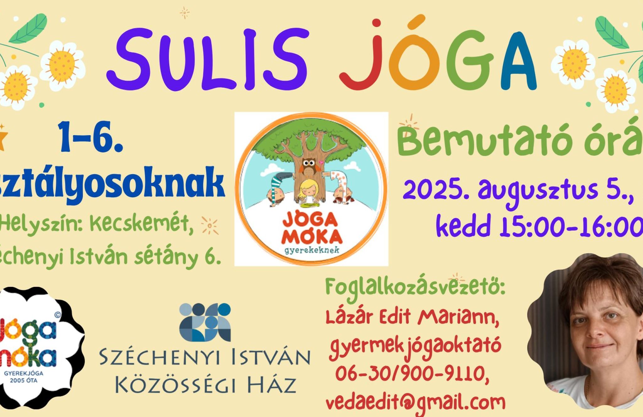 Sulis Jóga 1-6. osztályosoknak
